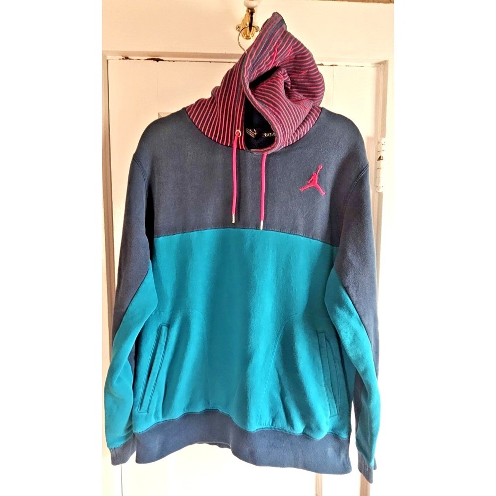 NIKE AIR JORDAN‎ flight Jumpman color block hoodie Y2K woman L